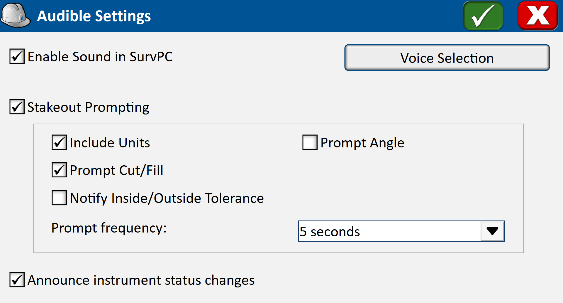 Audible Settings